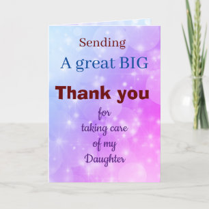 Merci de prendre soin de ma carte fille