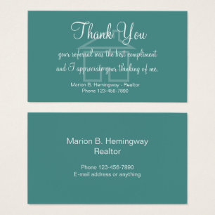 Merci de référence immobilier