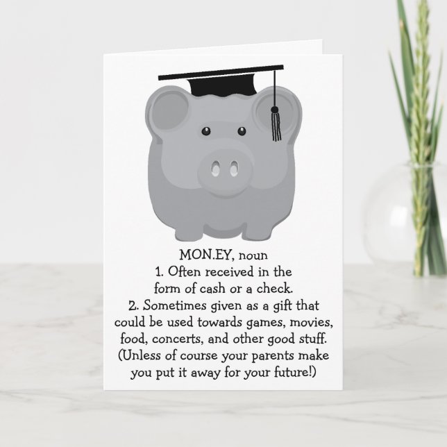 Merci de remise des diplômes Carte de voeux Piggie (Devant)