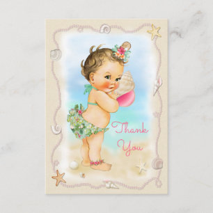 Merci de Shell de conque de bébé de plage de brune