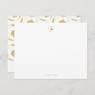 Merci de soccer Gold Note Card