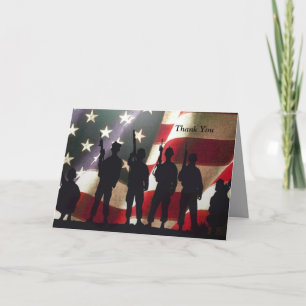 Merci de soldat militaire patriotique personnalisé