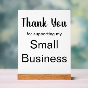 Merci de Soutenir Ma Petite Entreprise Blanche