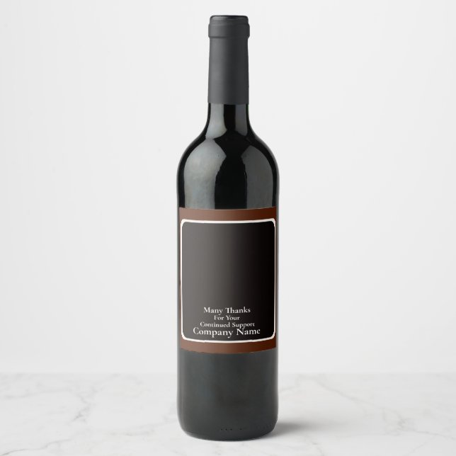Merci de soutenir nos étiquettes de vin d'entrepri (Devant)