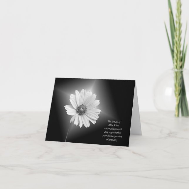 Merci de sympathie de famille (Devant)