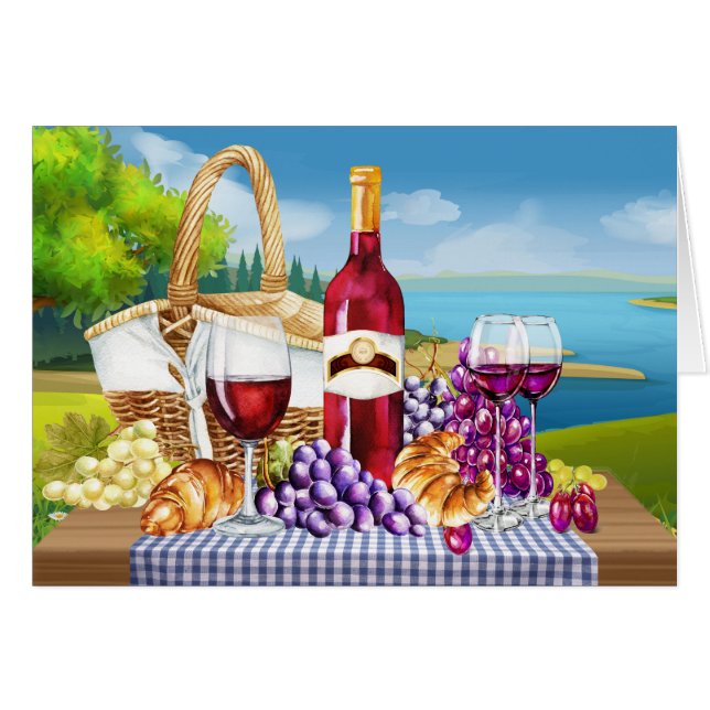 Merci de vin, penser à vous ou Nota blanche (Devant Horizontal)