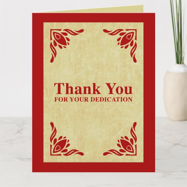 merci de votre dévouement (Devant)