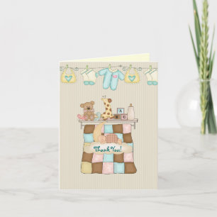 Merci d'édredon de bébé avec le vers