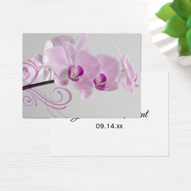 Merci d'élégance orchidée rose Favoriser les étiqu (Bureau)