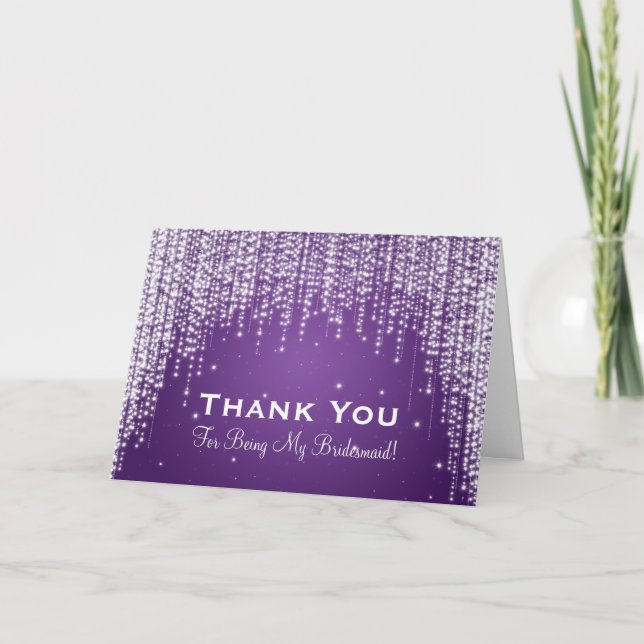 Merci Demoiselle d'Honneur Nuit Dazzle Violet (Devant)