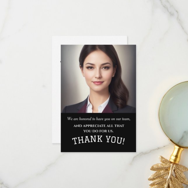 Merci d'entreprise, Merci d'entreprise (Devant/Arrière en situation)