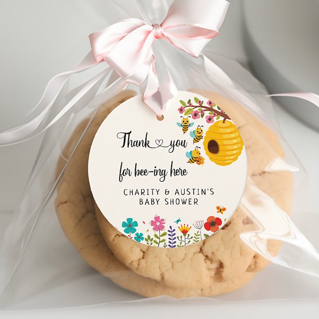 Merci d'être ici pour les étiquettes de faveur (Créateur téléchargé)