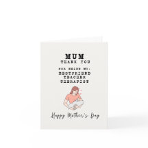 Merci d'être la carte de la fête des mères