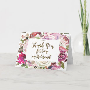 merci d'être ma carte de demoiselle d'honneur