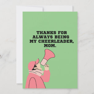 MERCI D'ÊTRE MA CARTE MOM POM-POM GIRL