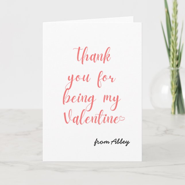Merci D'Être Ma Carte Valentine (Devant)