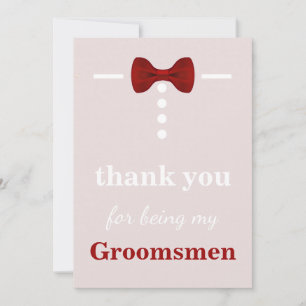 Merci D'Être Mes Groomsmans