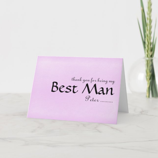 Merci d'être mon meilleur homme (Devant)