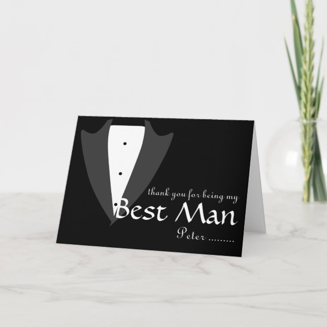 Merci d'être mon meilleur homme Tuxedo (Devant)