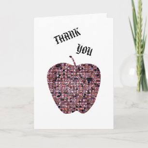 Merci d'être mon professeur de verre tendu Pomme