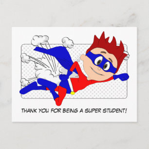 Merci d'être un super étudiant carte postale