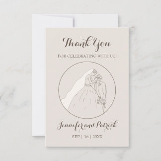 Merci d'être venu à notre mariage. Les amoureux s'