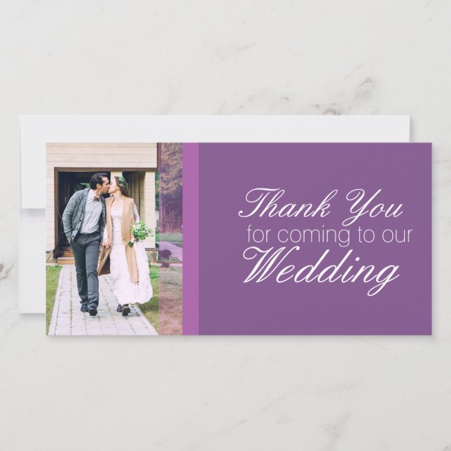 Merci d'être venu à notre mariage personnalisé (Devant)