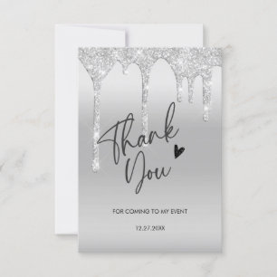 merci d'être venuCarte de remerciement avec paille