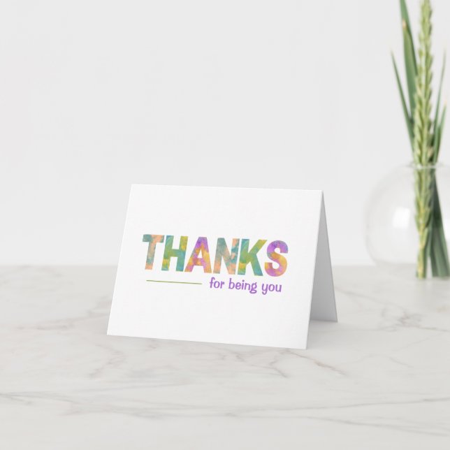 Merci D'Être Votre Carte (Devant)