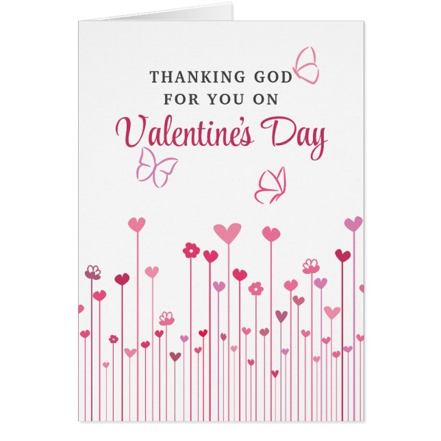 Merci Dieu pour vous Fleurs de Coeur Saint Valenti (Devant)