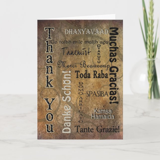 MERCI - DIFFÉRENTES LANGUES (Devant)