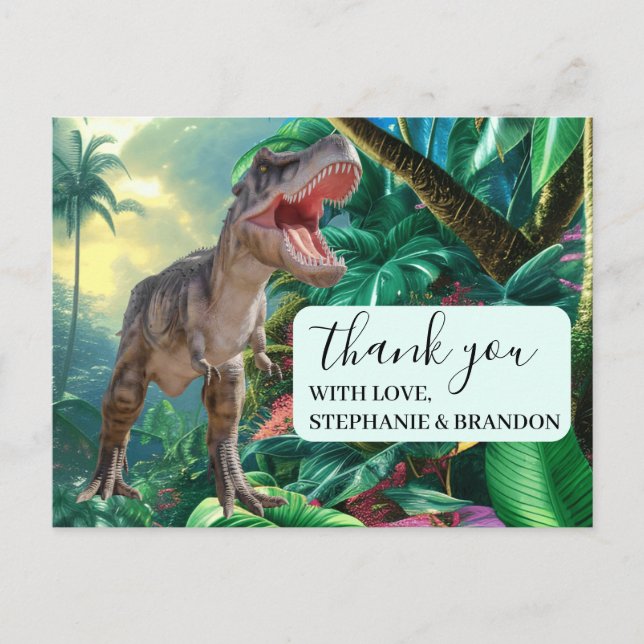 Merci Dinosaur enfants Jurassic World Carte postal (Devant)