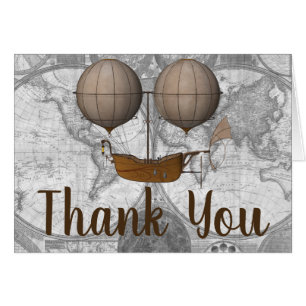 Merci dirigeable d'aventure de dirigeable vintage