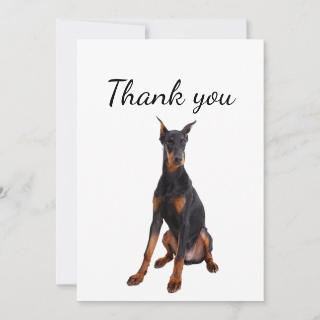 Merci Doberman chien animal animal animal animal (Devant)