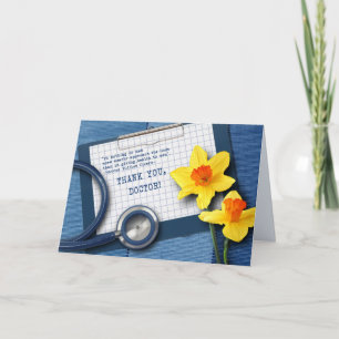 Merci, Docteur. Cartes de voeux de jour des médeci