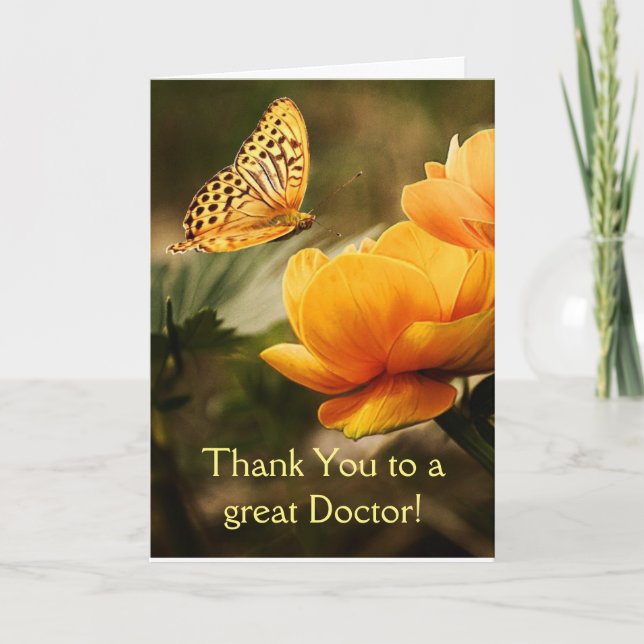 Merci Docteur, Fleur Jardin Floral Personnalisé (Devant)