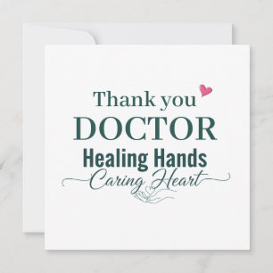 Merci Docteur Mains Soignantes Cœur Attentionné