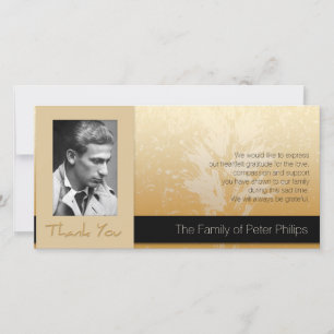 Merci d'or 2 de sympathie de photo de cadre