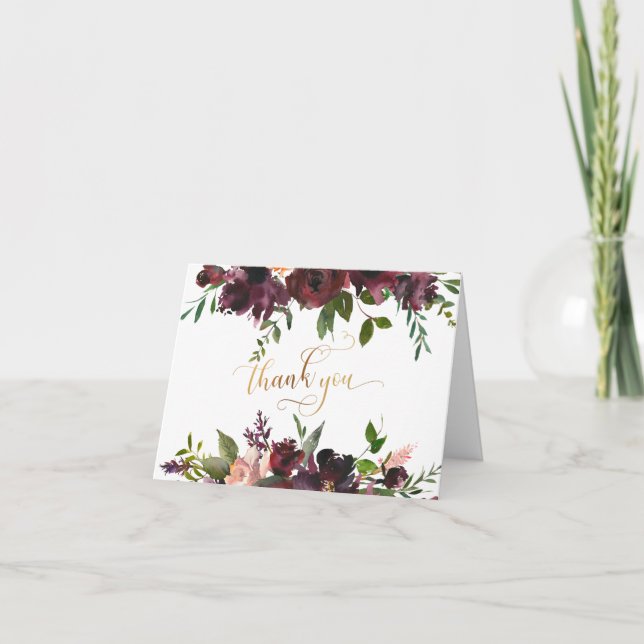 Merci d'or, Bourgogne rouge et florale (Devant)