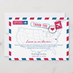 Merci du Mariage de l'Airmail de Washington DC