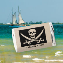 Merci du pavillon du navire pirate