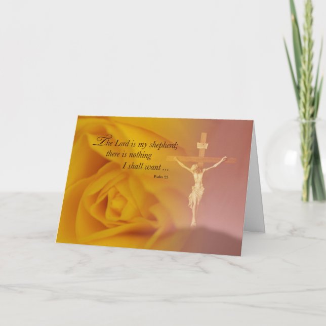 Merci du Souvenir, chrétien, Croix, Rose (Devant)