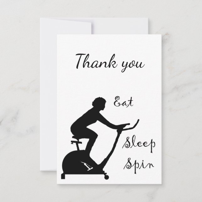 Merci Eat Sleep Spin Class Vélo vélo (Devant)