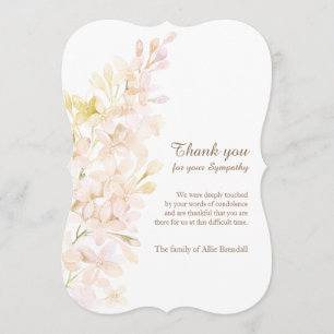 Merci en pastel de perte de lilas d'aquarelle