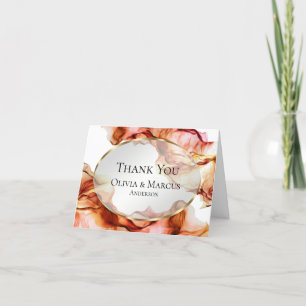 Merci   Encre d'aquarelle Abstraite aux couleurs d