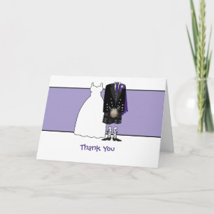 Merci Épouse et Mari de Mariage Écossais - violet