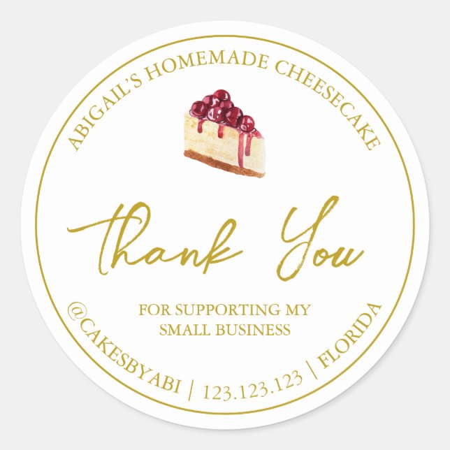 Merci Étiquette simple fait maison (Devant)