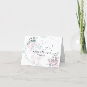 Merci Eucalyptus Foliage d'aquarelle moderne