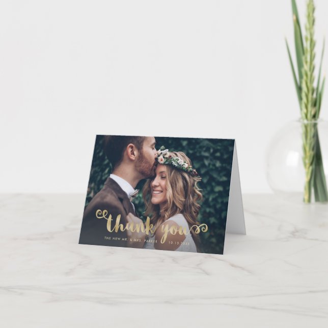 Merci fantastique | Photo mariage et script Gold (Devant)