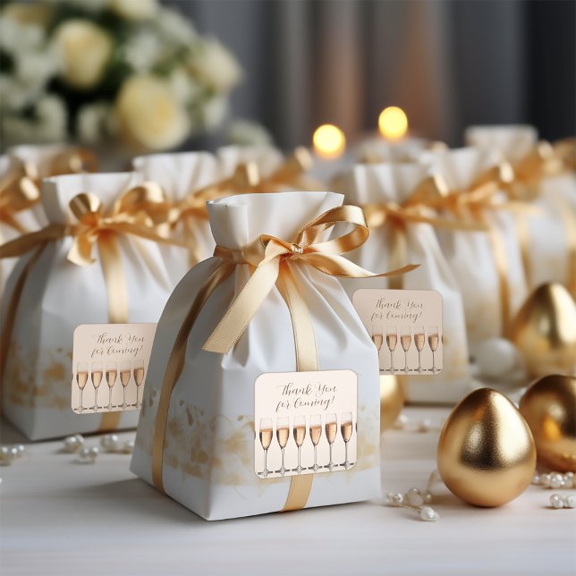 Merci Fête des mariées Mariage Favor Sticker (Créateur téléchargé)